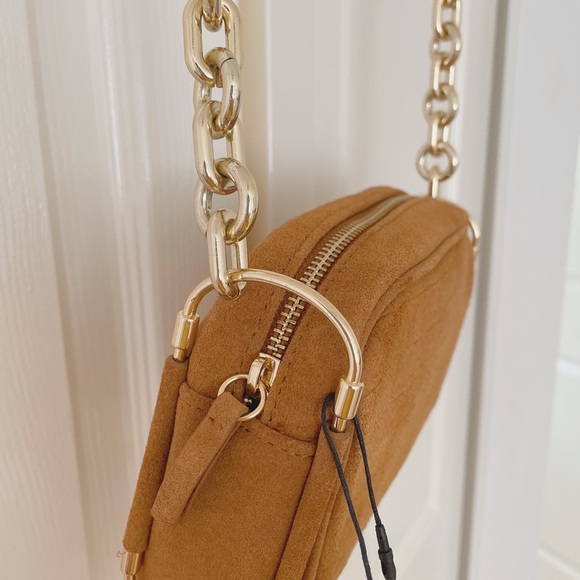 Zara Embossed Leather Crossbody Bag - Picture 8 of 10